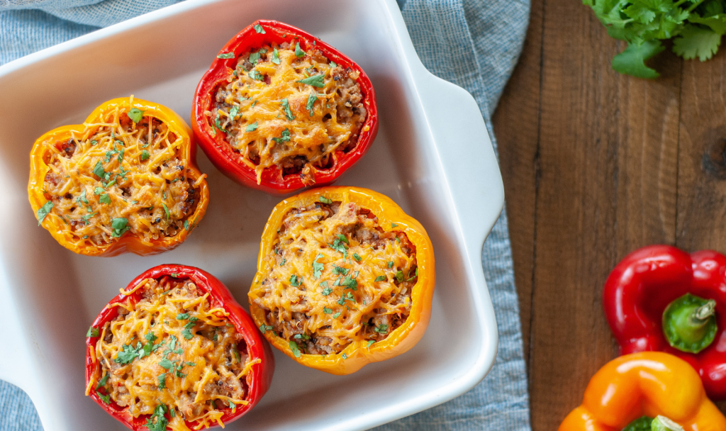 Turkey And Quinoa Stuffed Peppers Macrostax