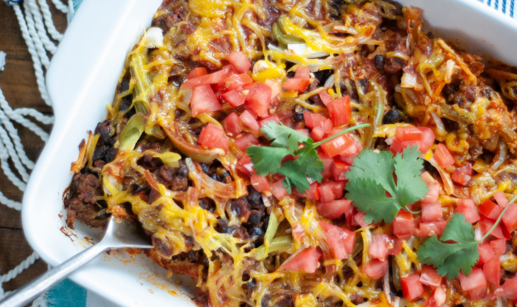 Vegan Enchilada Casserole Macrostax