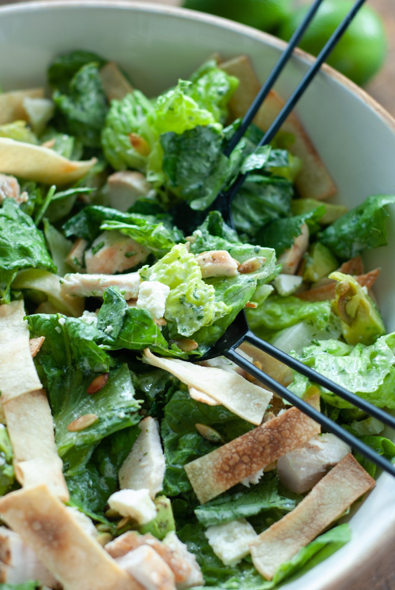 Mexican Chicken Caesar Salad Macrostax