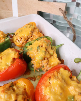 Buffalo Stuffed Chicken Peppers