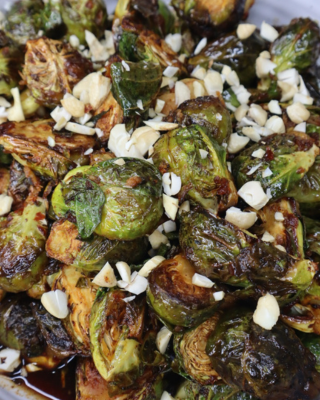 Air Fryer Firecracker Brussels Sprouts